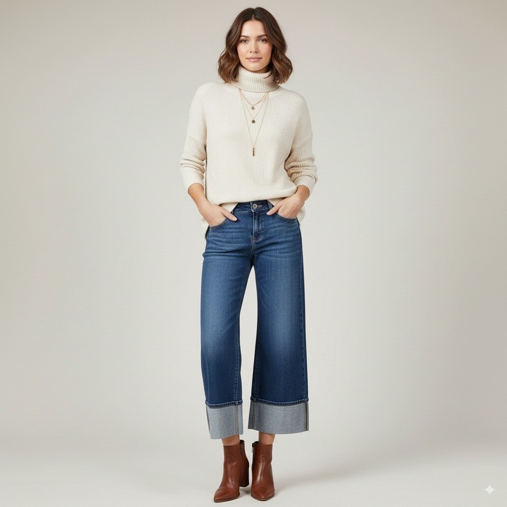 Kate Spade New York Cropped Jeans Cuff Denim Blue Women's Size‎ 8 Target